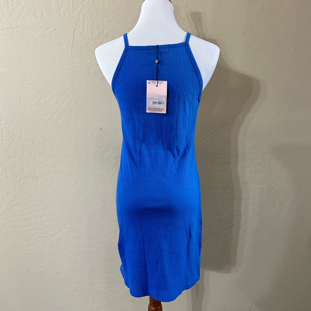NWT Missguided Ribbed Racer Neck Mini Dress - Picture 2 of 5